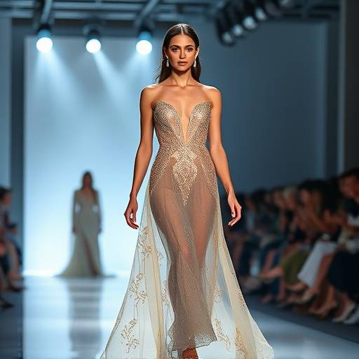 Isabelle Leclerc lan√§ant sa nouvelle collection de mode