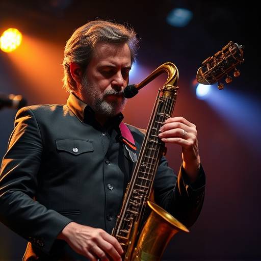 Pierre Renaud interpr√©tant un morceau de jazz sur sc√®ne